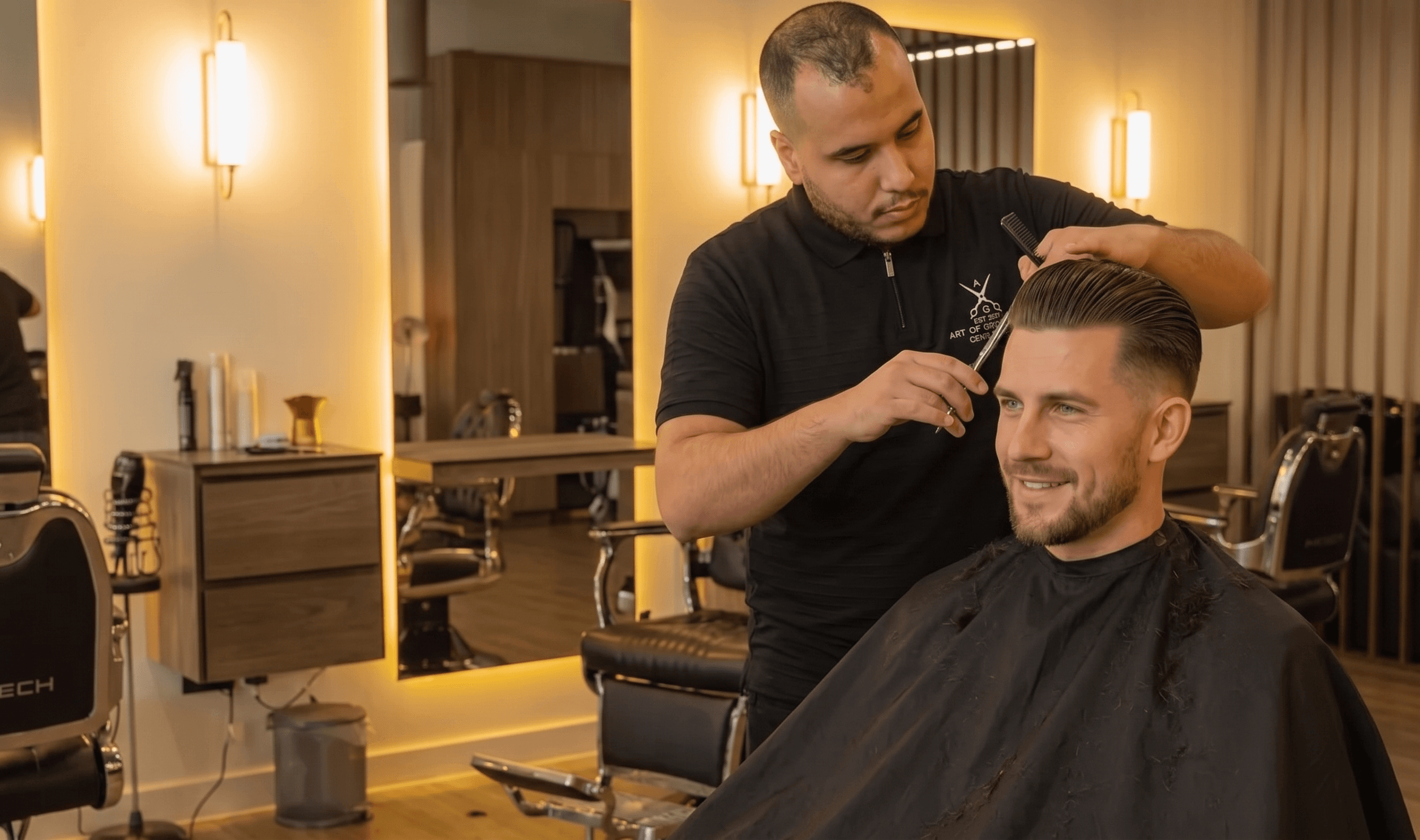Premium barbershop experience at Art of Grooming, Expo Village