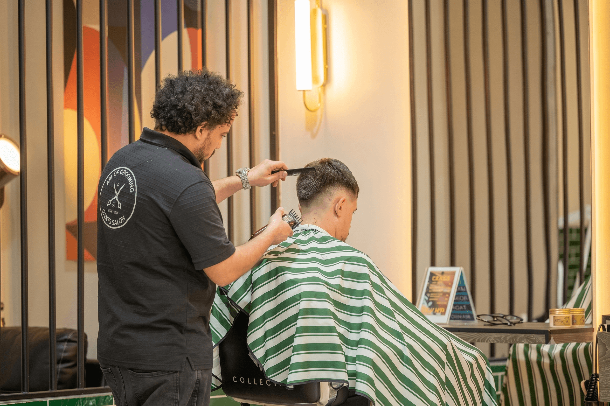 Precision haircut at Art of Grooming