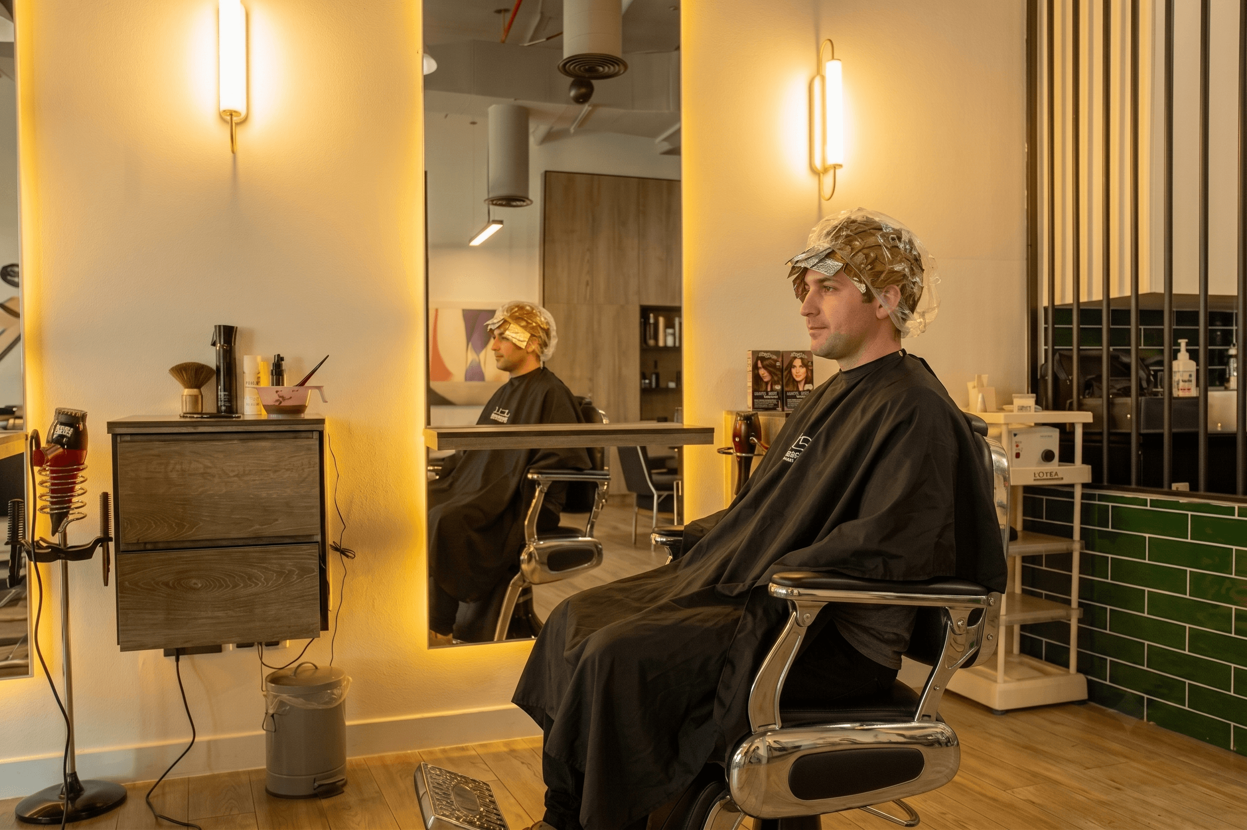 Hair colouring service at Art of Grooming
